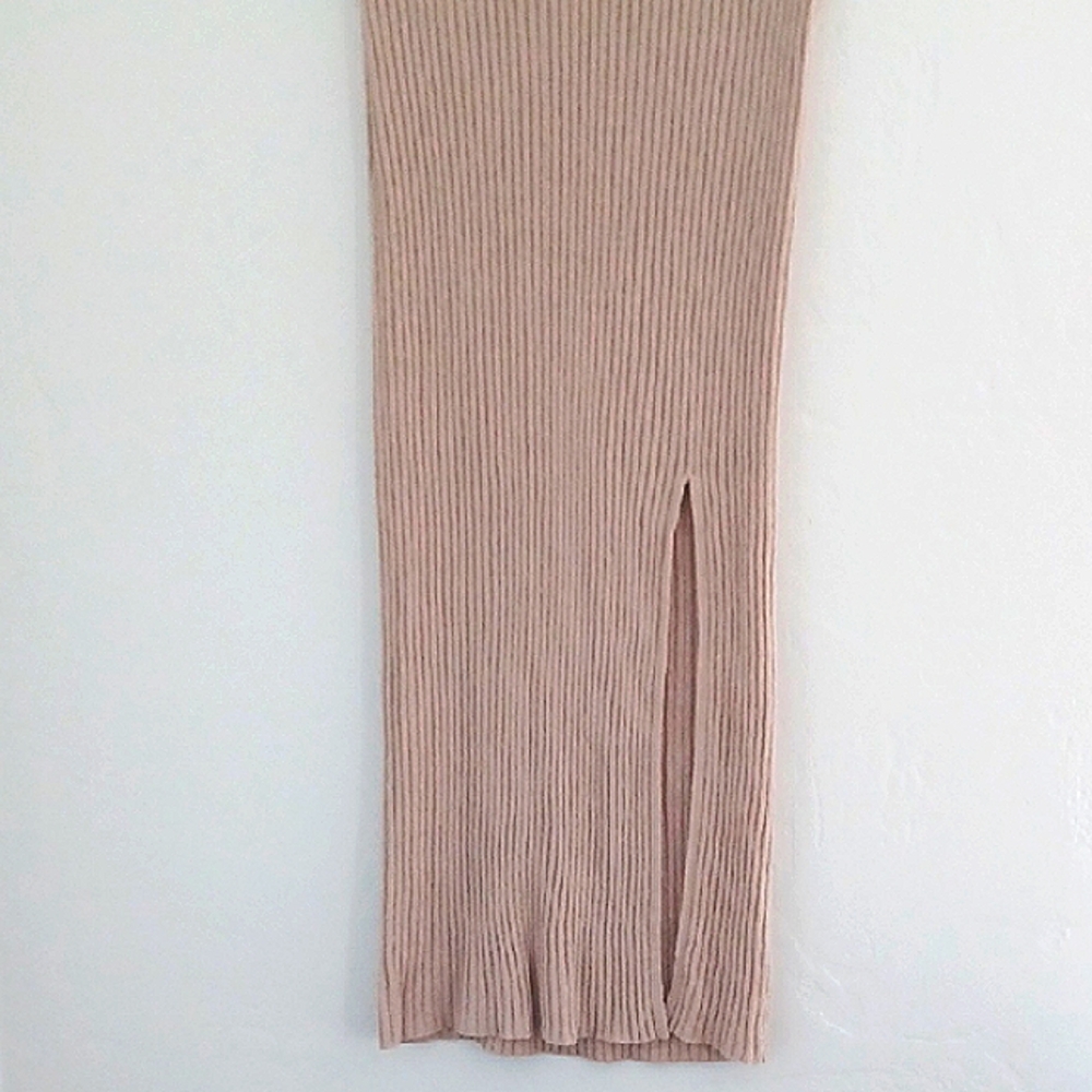 Cotton On Blush Pink Women's Ribbed Maxi Skirt X-Large - Picture 4 of 10